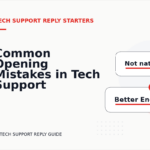 Common Opening Mistakes in Tech Support Replys