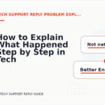 How to Explain What Happened Step by Step in Tech Support Reply English