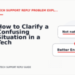 How to Clarify a Confusing Situation in a Tech Support Reply
