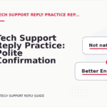 Tech Support Reply Practice: Polite Confirmation Examples