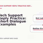 Tech Support Reply Practice: Short Dialogue Examples