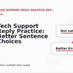 Tech Support Reply Practice: Better Sentence Choices