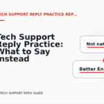 Tech Support Reply Practice: What to Say Instead