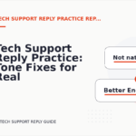 Tech Support Reply Practice: Tone Fixes for Real Situations