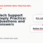 Tech Support Reply Practice: Questions and Answers