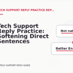 Tech Support Reply Practice: Softening Direct Sentences