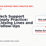 Tech Support Reply Practice: Closing Lines and Follow-Ups